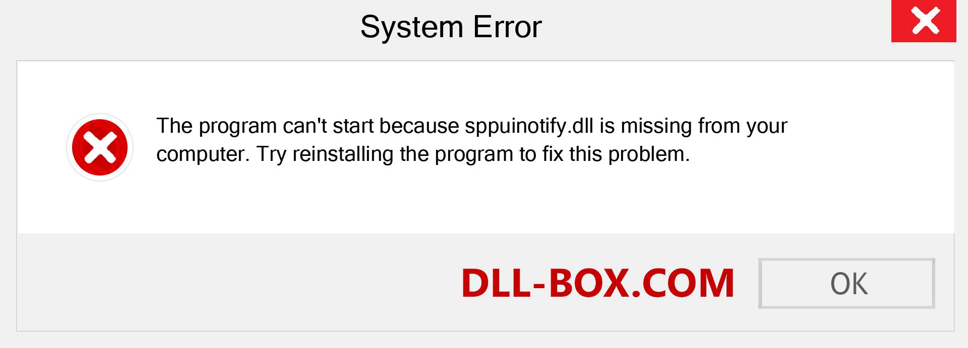  sppuinotify.dll file is missing?. Download for Windows 7, 8, 10 - Fix  sppuinotify dll Missing Error on Windows, photos, images